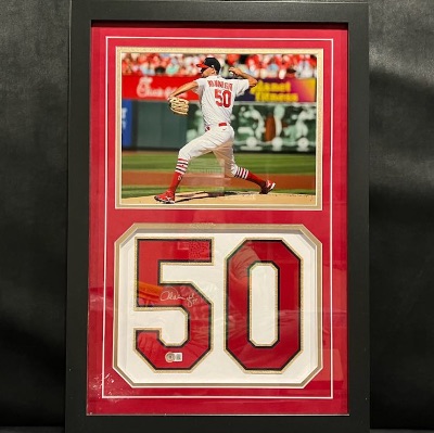 Autographed Adam Wainwright Number- Authenticated- item