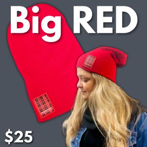 "Big RED" - Red Uncuffed Beanie item