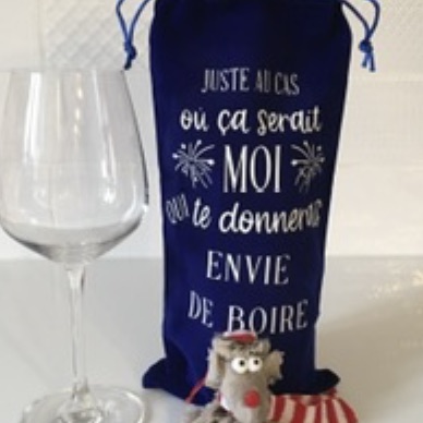Sac à vin humoristique 2 item