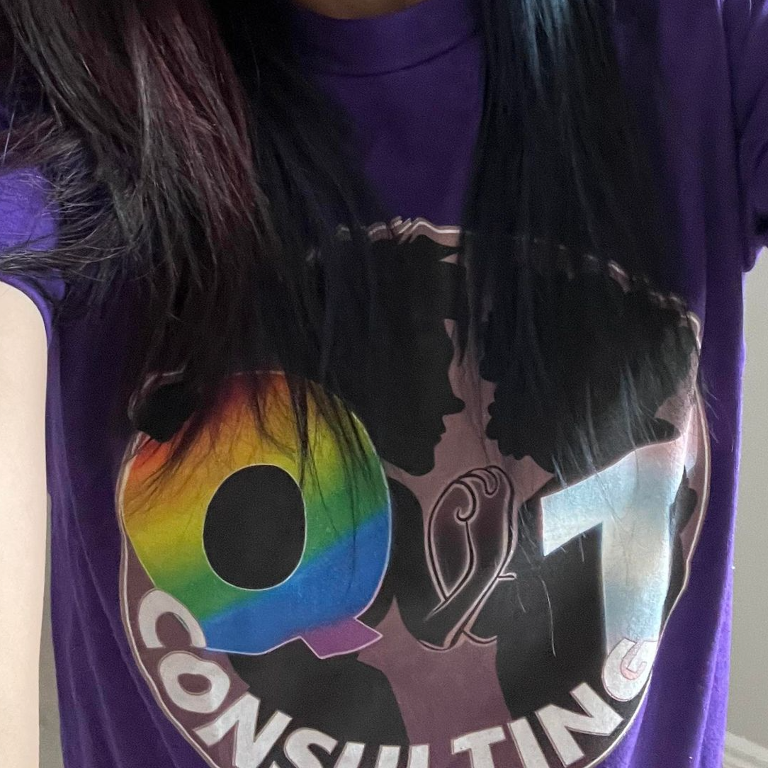 Q&T Human Rights Education Logo T-shirt item