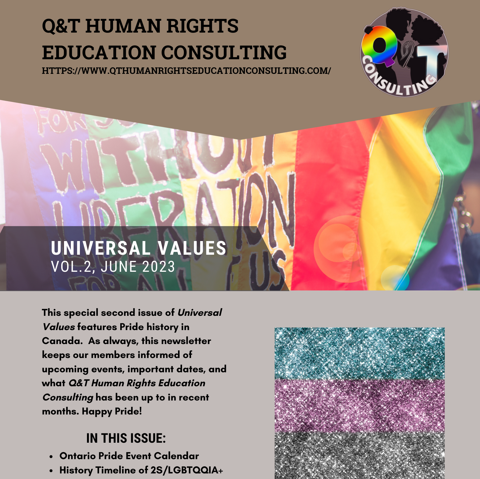Universal Values Quarterly Newsletter (Jun-Aug 2023) item