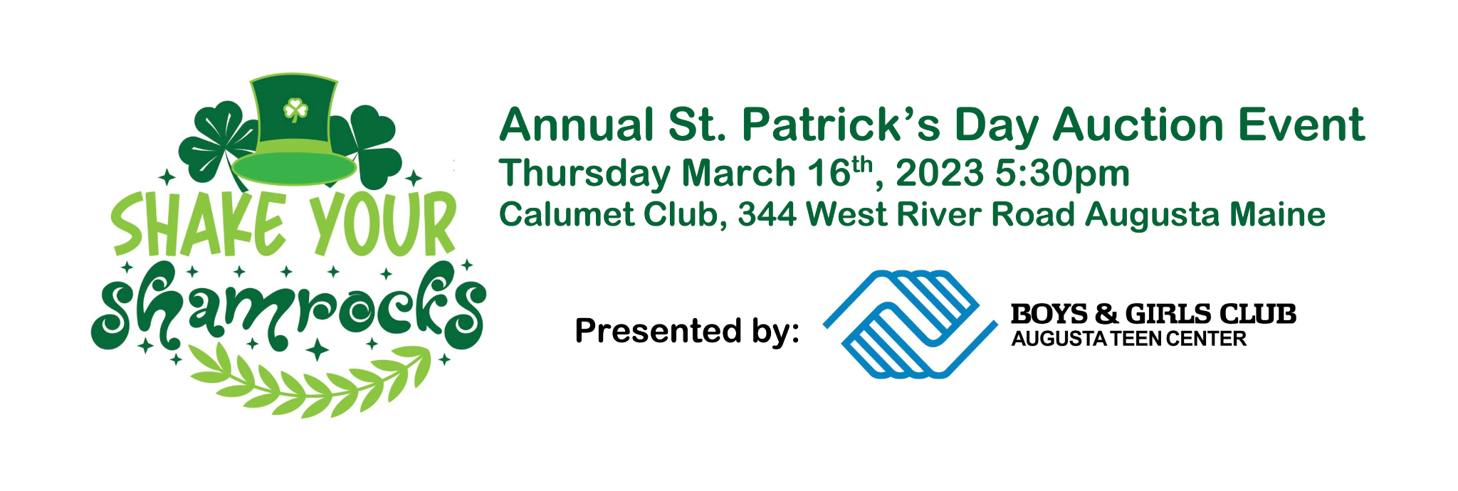 st patricks day auction theme
