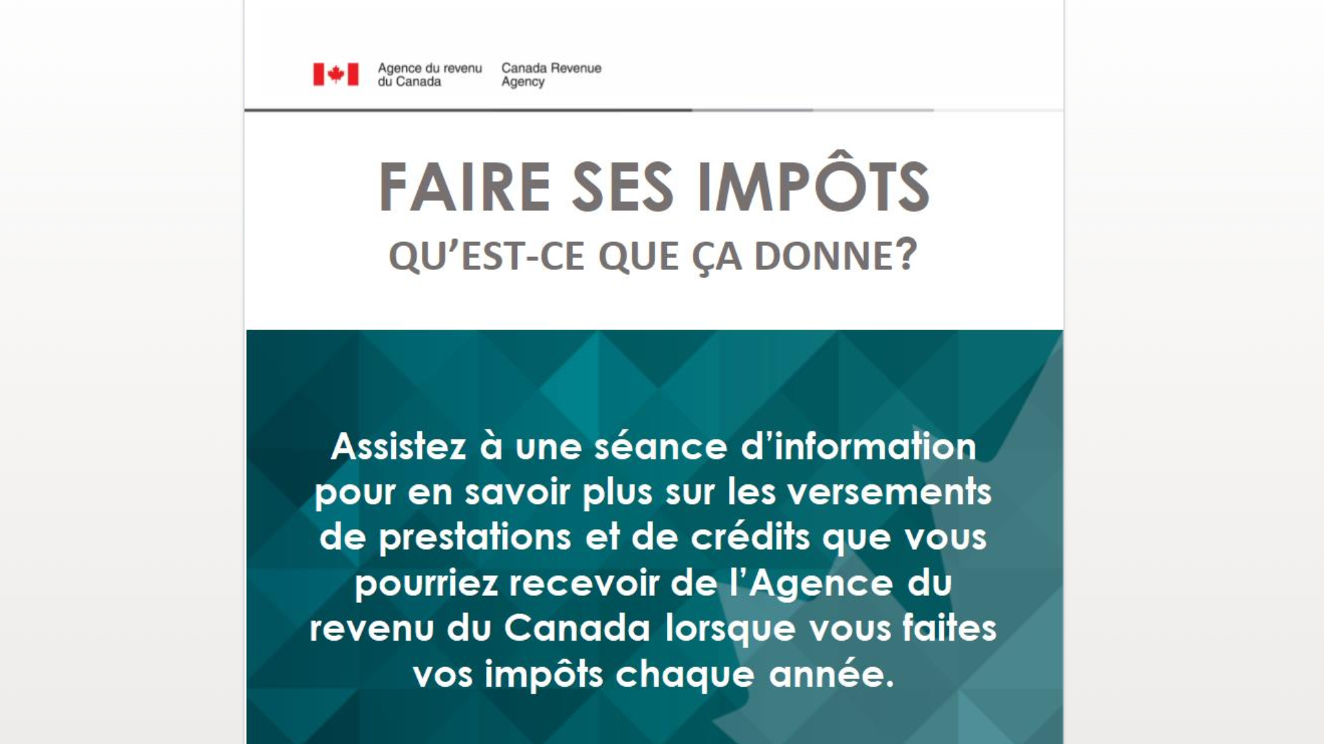 Cr Er Son Dossier Arc Et Viter Les Arnaques Fiscale Agence Du Revenu