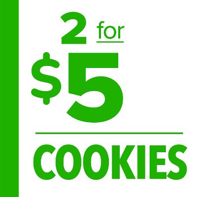 Cookies • 2 for $5 item