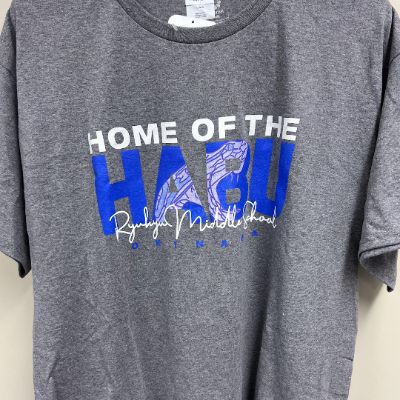 Grey Home of the Habu T-shirt item