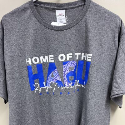 Lt. Grey Home of the Habu T-shirt item
