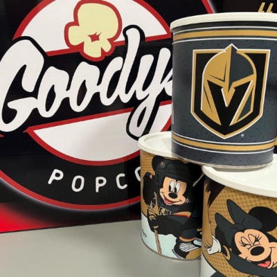 OFFICIAL LICENSED POPCORN TIN WITH SPECIALTY FLAVOR item