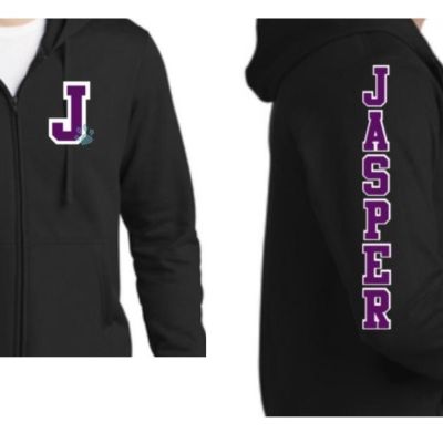 Adult Zip-Up Hoodie (Black Only - Glitter) item