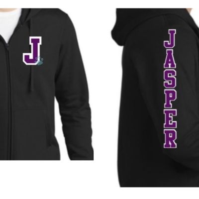 Youth Zip-Up Hoodie (Black Only - Glitter) item