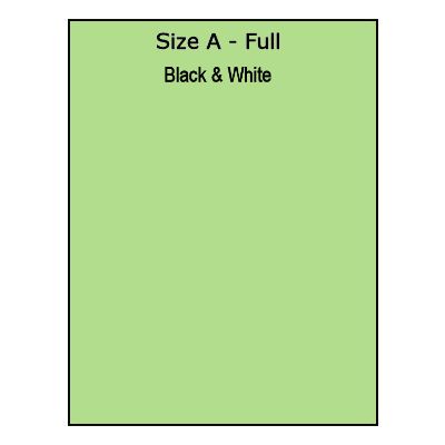 Player Ad - Size A - Full Page - Black & White item