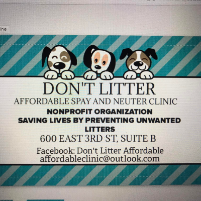 Don't Litter Affordable Spay and Neuter Clinic