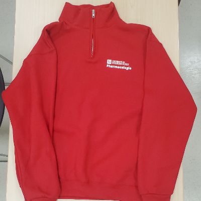 Chandail à col zippé (Rouge vif) item