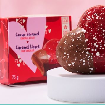 Gros cœur au caramel item