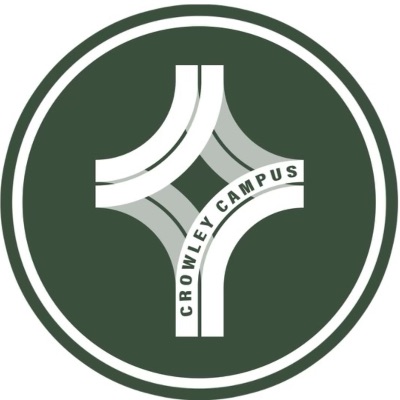 OSC Crowley round logo sticker item