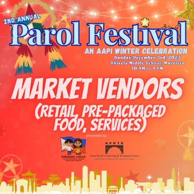 Market Vendors (Retail, Pre-Packaged Food, Services) item