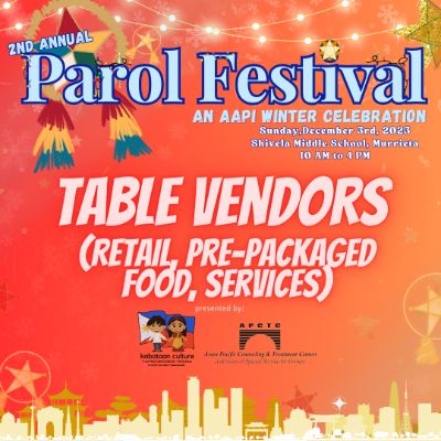 Table Vendors  (Retail, Pre-Packaged Food, Services) item