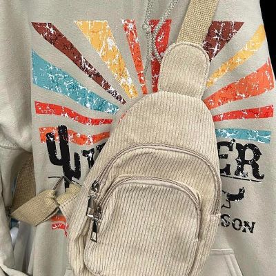 Ivory Sling Corduroy Purse item