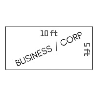 Business/Corp Vendor (5’x10') fee + Deposit($100) item