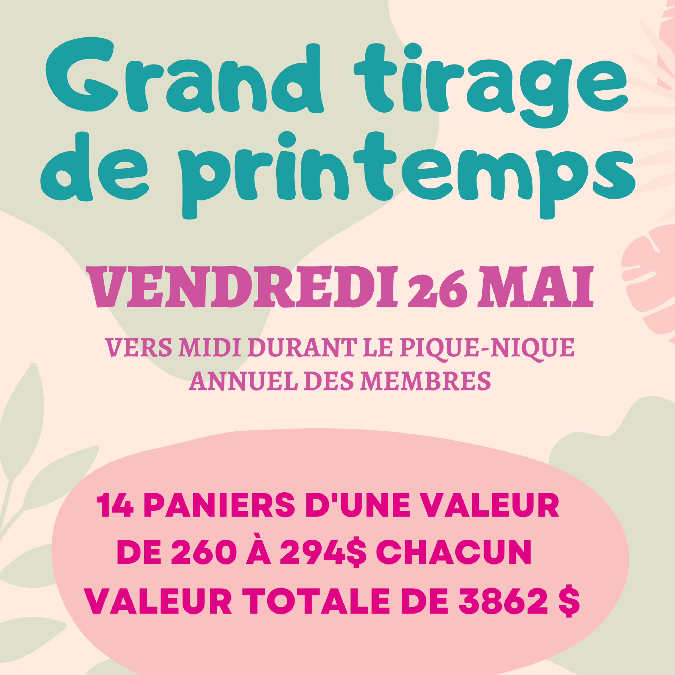 Tirage de Printemps 2023 du Carrefour des Petits Soleils item