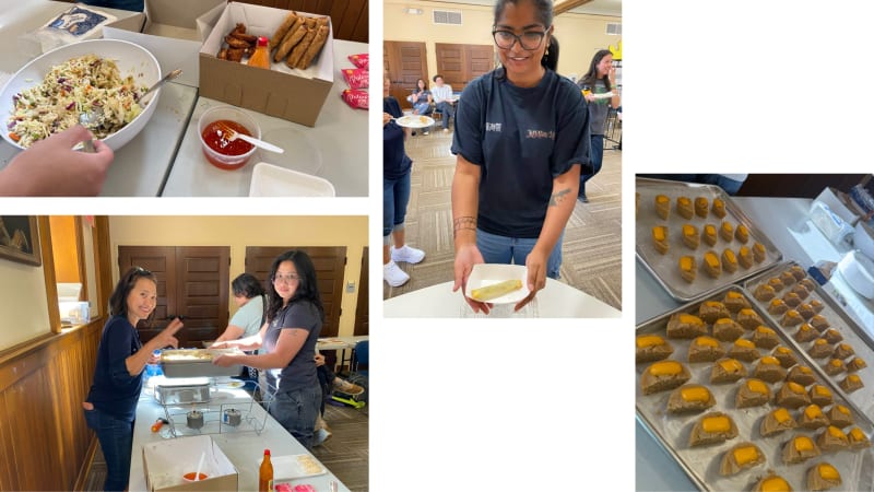 Filipino food during the activity.