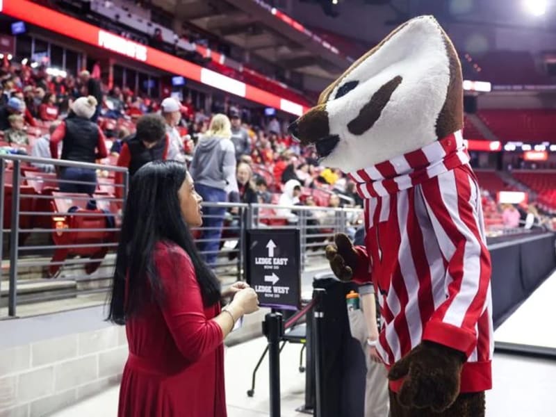 Josette Jaucian with Bucky.