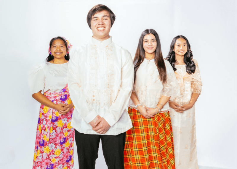 PAMANA Scholars Jeddahleen Kate S. Abing, Christopher Achilles Teggatz, Brianna Barbara Norin, and Chloe Pabiona Adalin.
