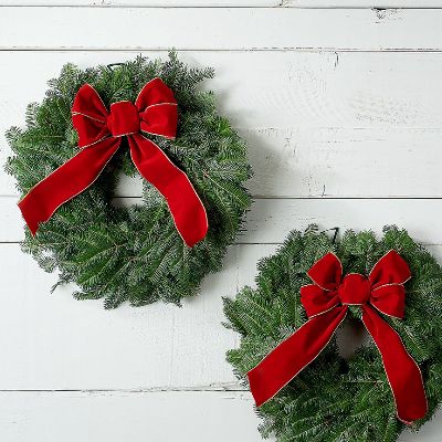TWO Balsam Mixed Wreaths item