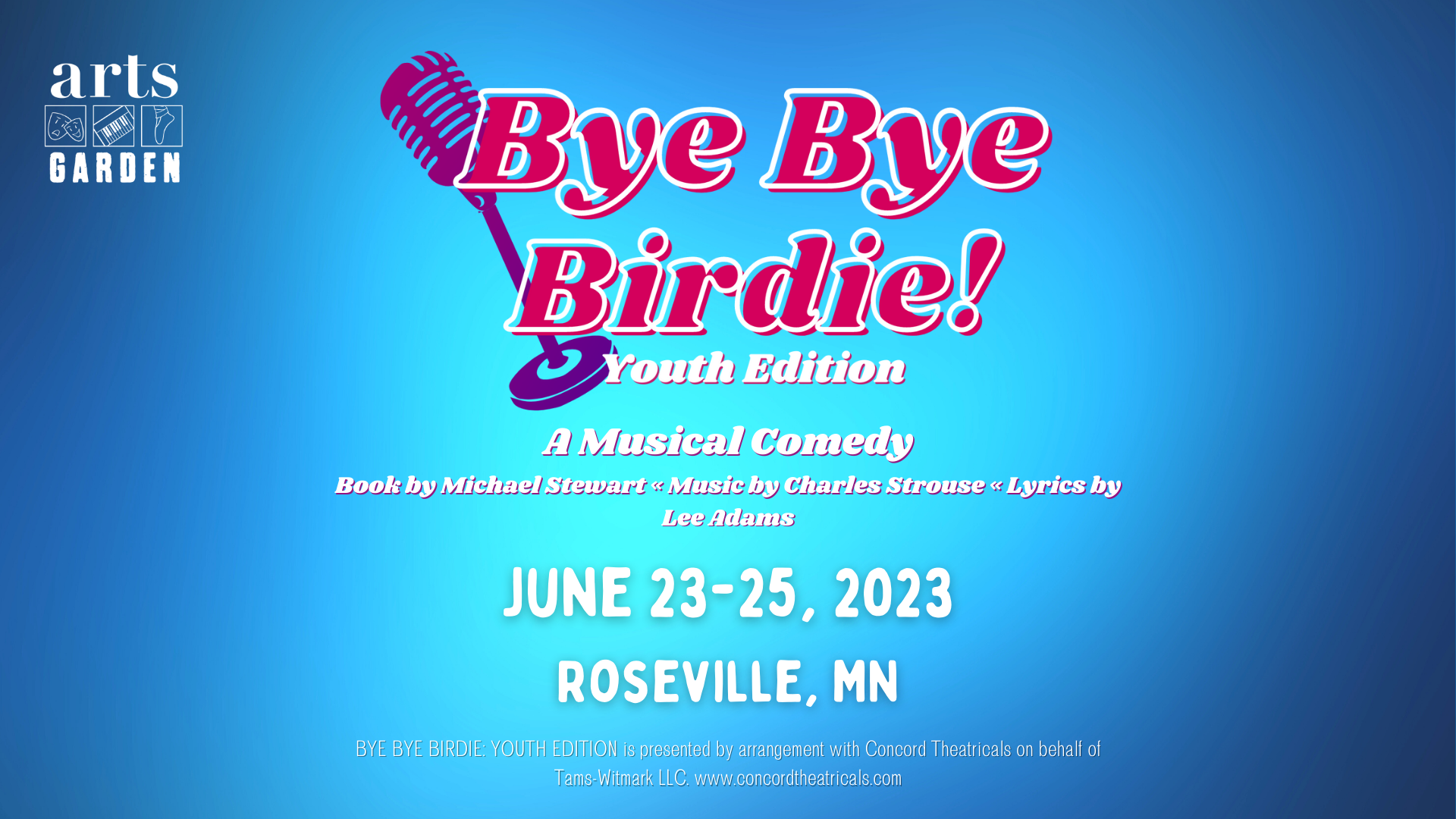 Support Bye Bye Birdie Youth Edition with Arts Garden!