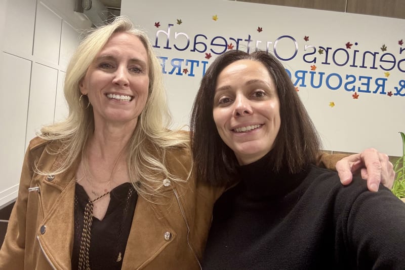 Carolyne Pennell and Marie-Noël Campbell at the third pro bono legal clinic in Kelowna 