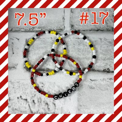 #17 CHIEFS Bracelet 3 piece set item