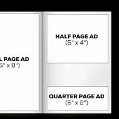 Quarter Page ad in black & white item