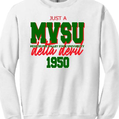 2X White MVSU Sweatshirt item