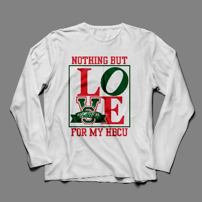 XL White--Nothing But Love for My HBCU Longsleeve Shirt item