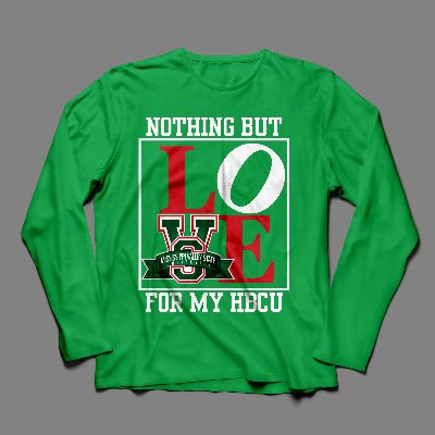 4X Green--Nothing But Love for My HBCU Longsleeve Shirt item