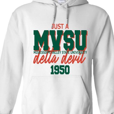 2X White MVSU Hoodie item