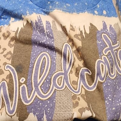 Blue Wildcats Paintbrush T-shirt item