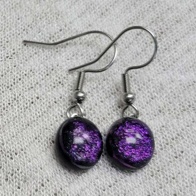 Boucles d'oreilles mauve item