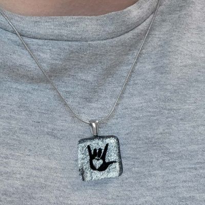 Pendentif I Love You gris item