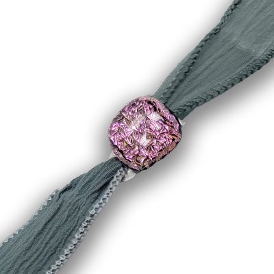 Bracelet gris pierre rose item