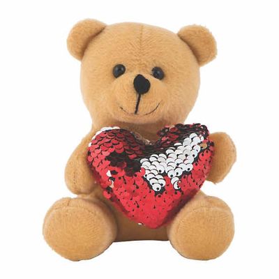 Mini Sequin Heart Bear item
