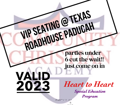 Heart to Heart at Community Christian Academy