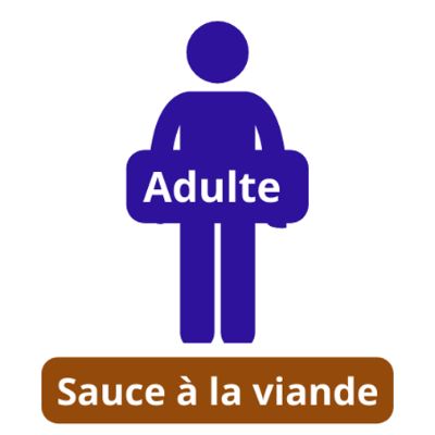 1 Adulte (13 ans et +) Sauce à la viande item
