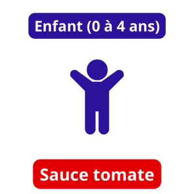 1 Enfant (0 à 4 ans) Sauce tomate item