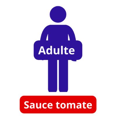 1 Adulte (13 ans et +) Sauce tomate item