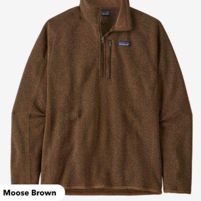 Hommes Moose Brown - Better Sweater quarter (1/4) zip item