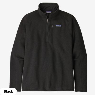 Hommes Black/Noir - Better Sweater quarter (1/4) zip item