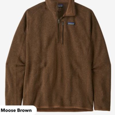 Hommes Moose Brown - Better Sweater quarter (1/4) zip item