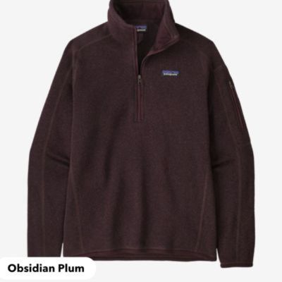 Femmes Obsidian Plum - Better Sweater quarter (1/4) zip item