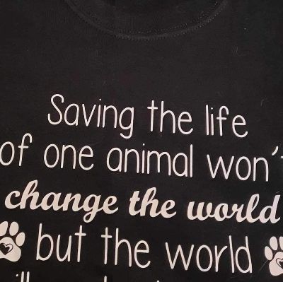 Saving the life of one animal won't change the world item