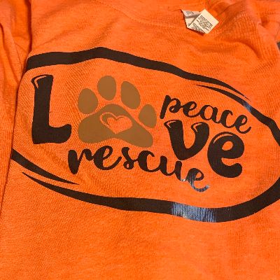Peace Love Rescue t-shirt item